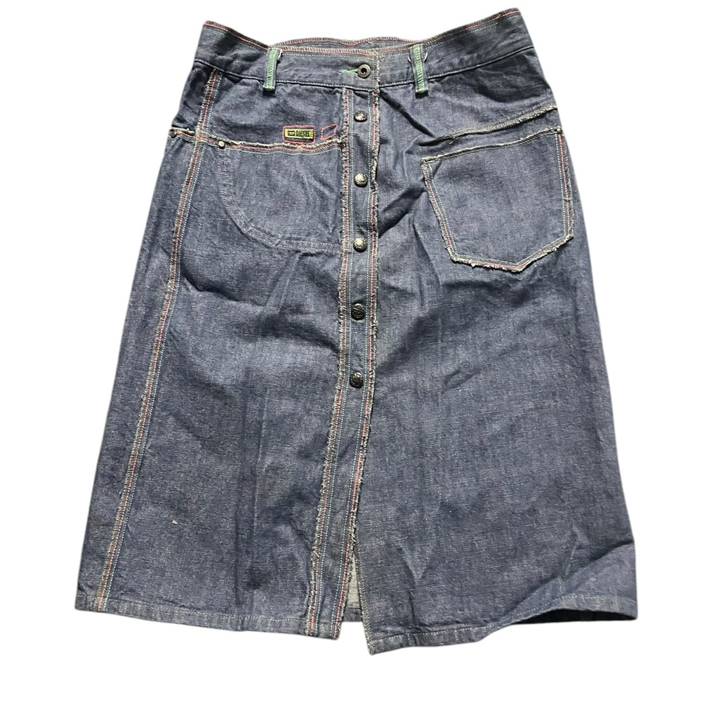 Diesel mid length denim skirt